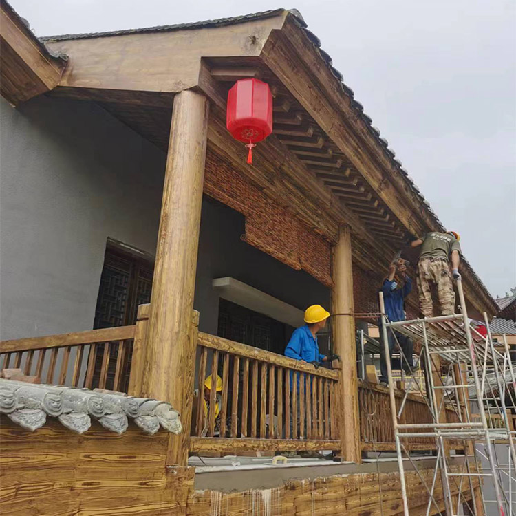 仿古木纹漆源头工厂#不锈钢#长廊花架#廊架护栏